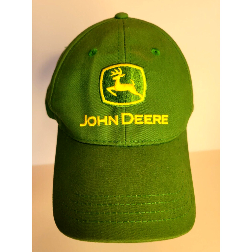 JOHN DEERE Owners Edition Green Embroidered Adjustable Strapback Farm Hat Cap